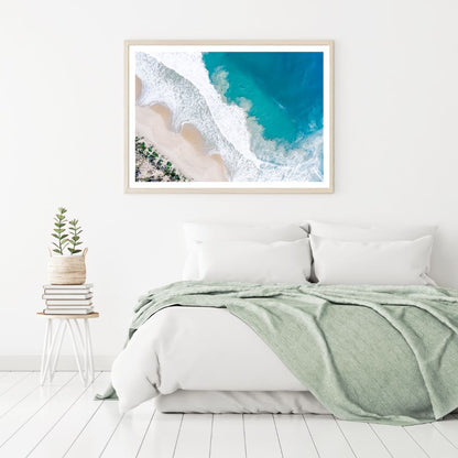 Sea Aerial View Photograph Home Decor Premium Quality Poster Print Choose Your Sizes