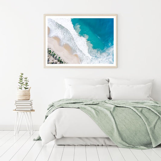 Sea Aerial View Photograph Home Decor Premium Quality Poster Print Choose Your Sizes
