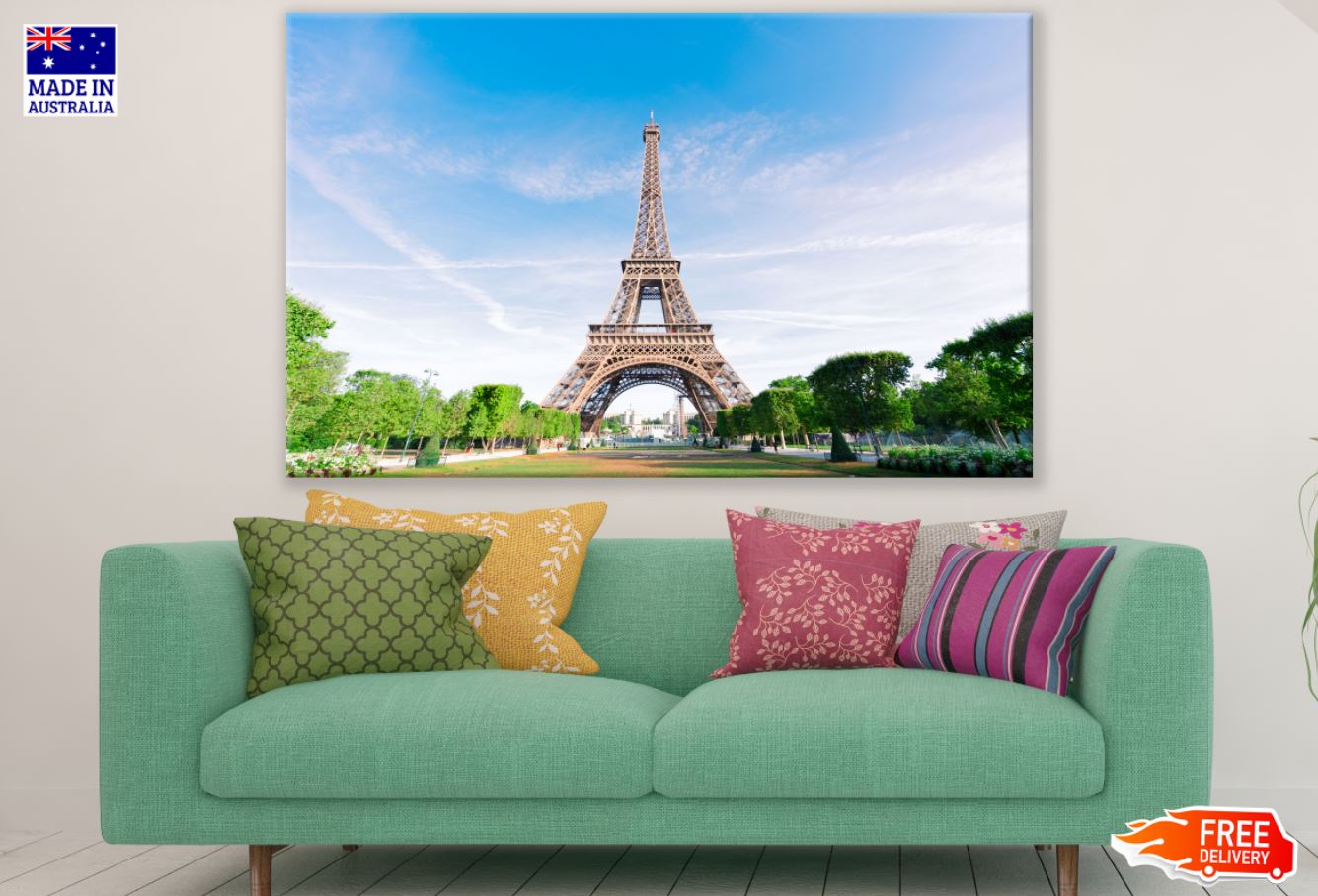 Eiffel Tower & Street Photograph Print 100% Australian Made