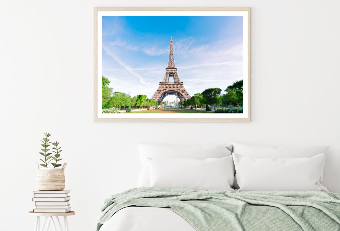 Eiffel Tower & Street Photograph Home Decor Premium Quality Poster Print Choose Your Sizes