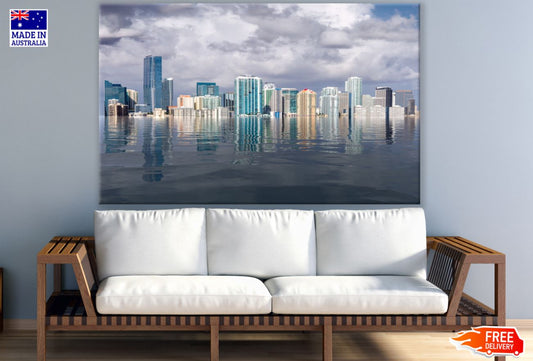 Sea & City Scenery View Print 100% Australian Made