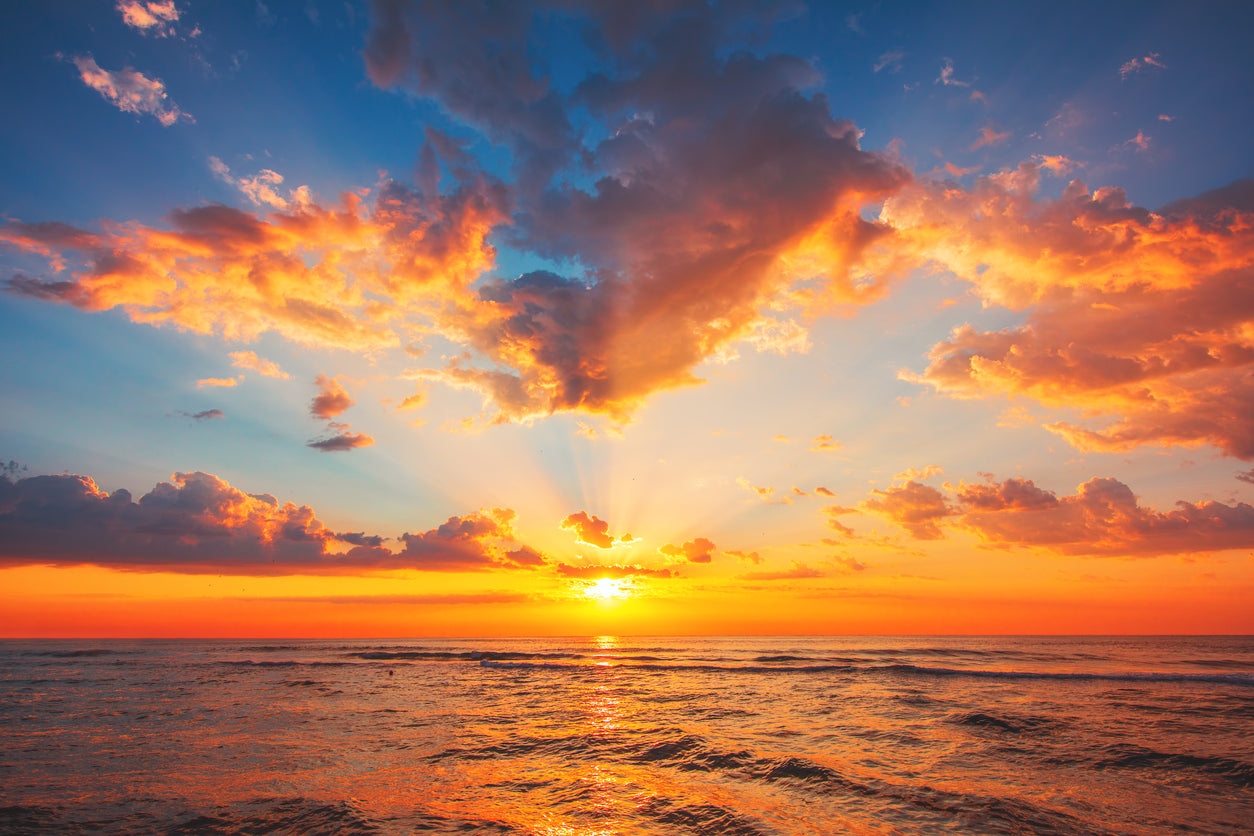 Sea Sunset Scenery Photograph Print 100% Australian Made
