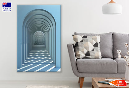 Arch Shaped Hallway Photograph Print 100% Australian Made