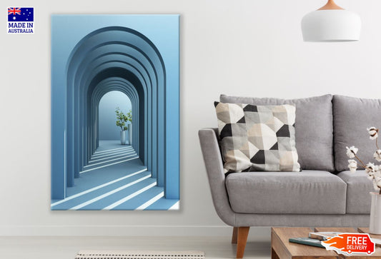 Arch Shaped Hallway Photograph Print 100% Australian Made