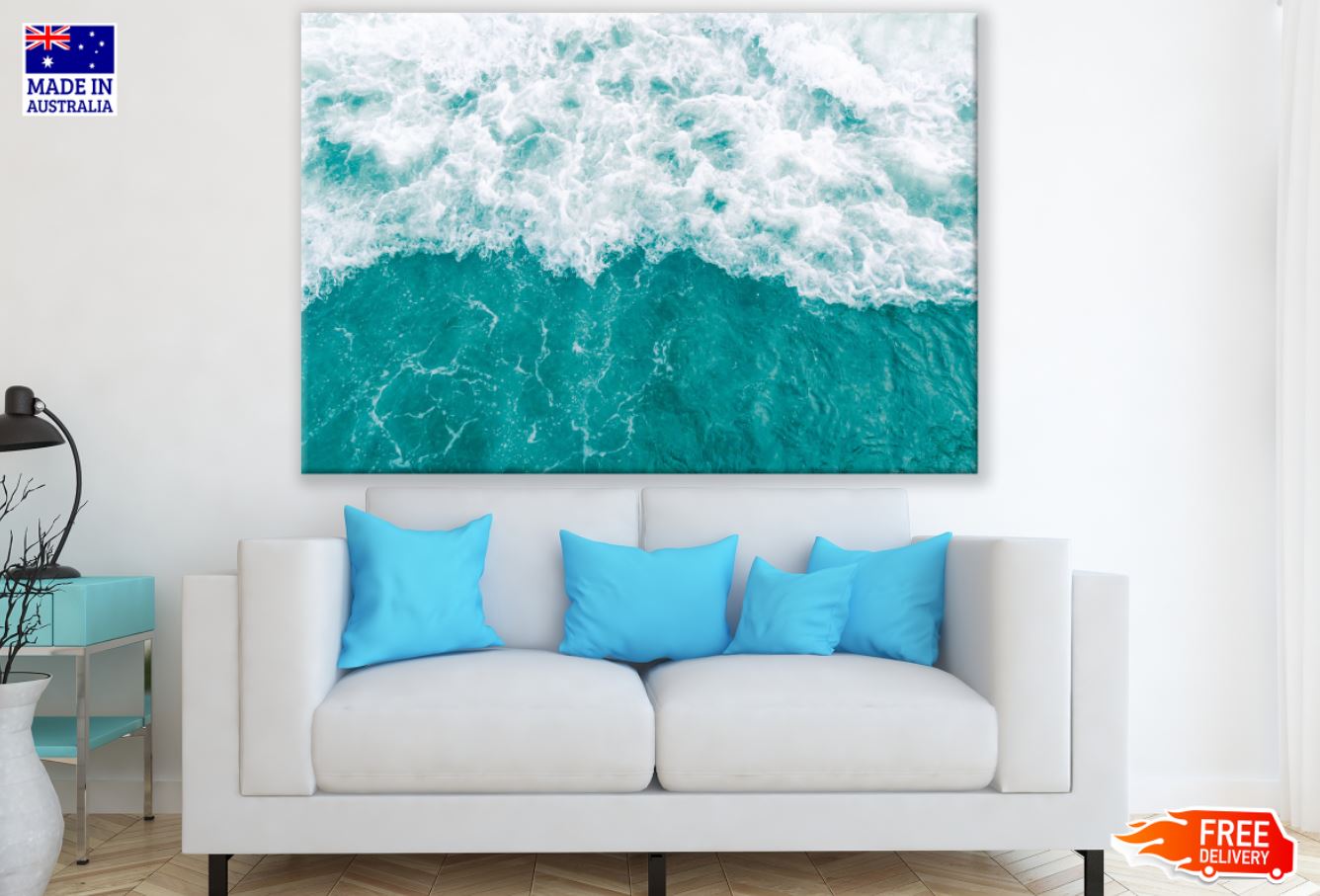 Sea Aerial View Photograph Print 100% Australian Made