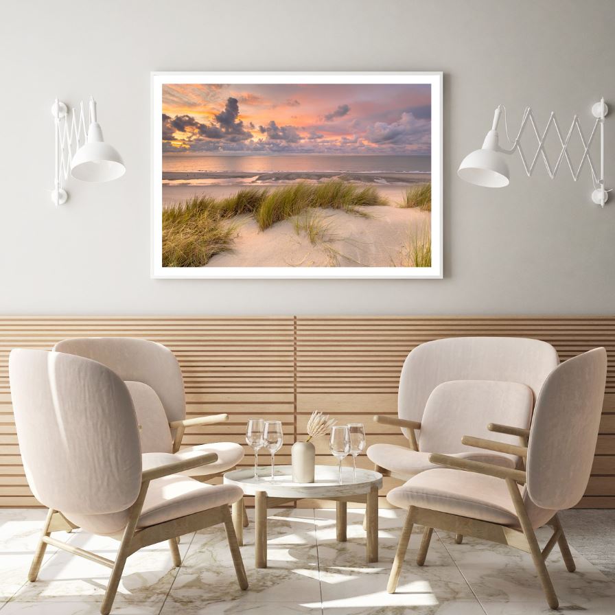 Sea Sunset Scenery Photograph Home Decor Premium Quality Poster Print Choose Your Sizes