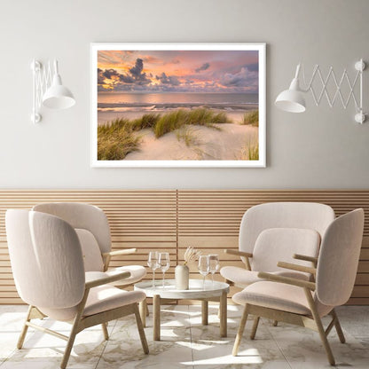 Sea Sunset Scenery Photograph Home Decor Premium Quality Poster Print Choose Your Sizes