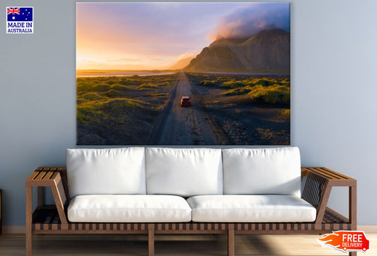 Car In Meadow Photograph Print 100% Australian Made