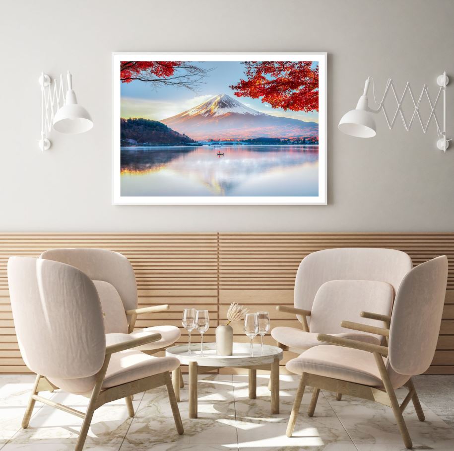Mountain & Lake Scenery View Home Decor Premium Quality Poster Print Choose Your Sizes
