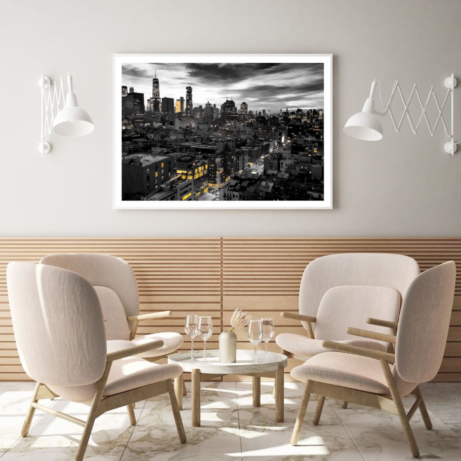 City Sky View Scenery Photograph Home Decor Premium Quality Poster Print Choose Your Sizes