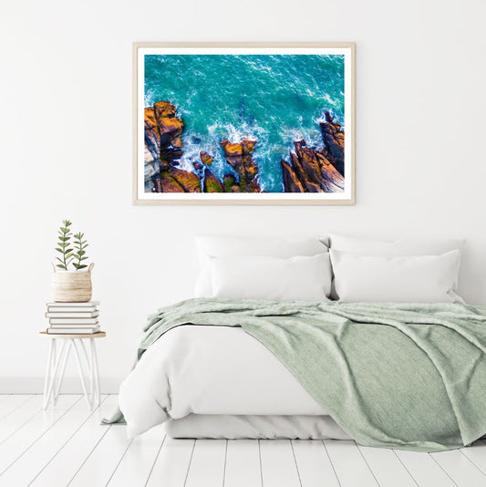 Sea Aerial Scenery Photograph Home Decor Premium Quality Poster Print Choose Your Sizes