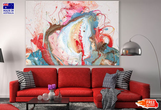 Colorful Abstract Painting Design Print 100% Australian Made