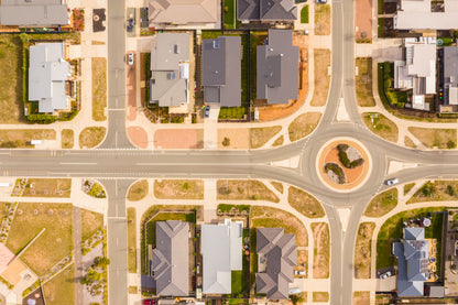 Houses Aerial View Photograph Print 100% Australian Made
