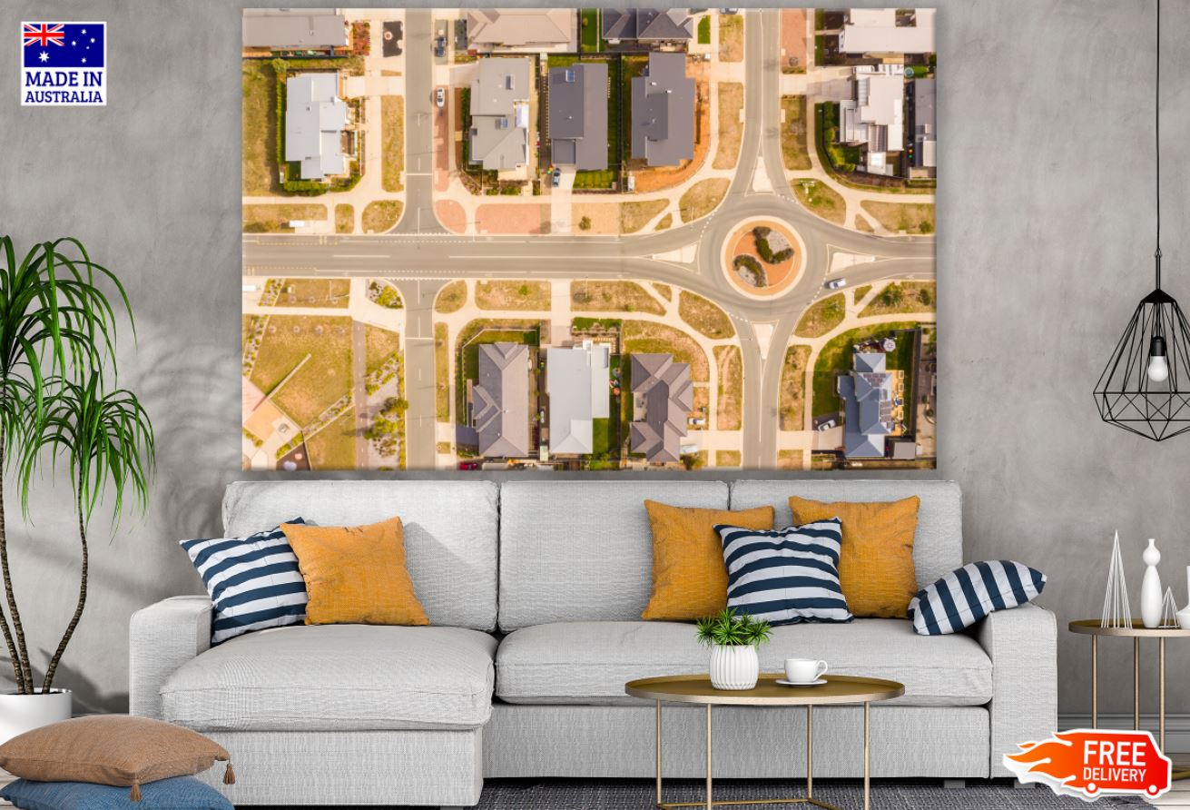 Houses Aerial View Photograph Print 100% Australian Made