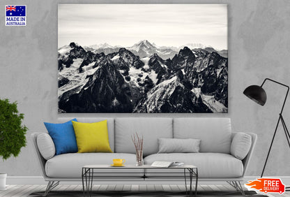 Mountain Scenery B&W Photograph Print 100% Australian Made