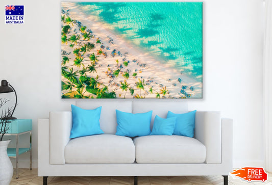Sea Shore Aerial View Photograph Print 100% Australian Made