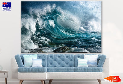 Rough Sea Waves Photograph Print 100% Australian Made