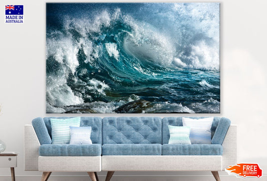 Rough Sea Waves Photograph Print 100% Australian Made