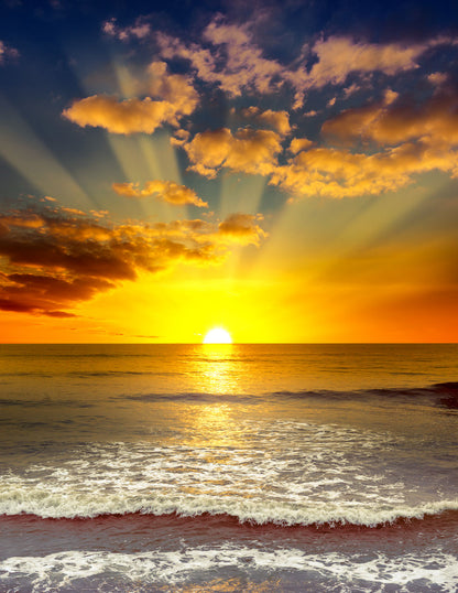 Sea Sunset Scenery Photograph Print 100% Australian Made