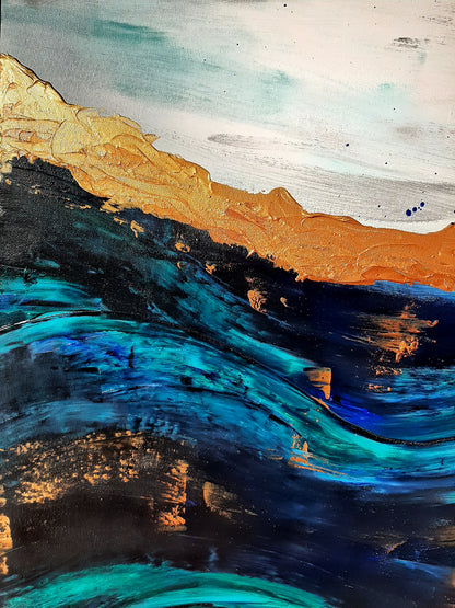 Colorful Abstract Painting Design Print 100% Australian Made