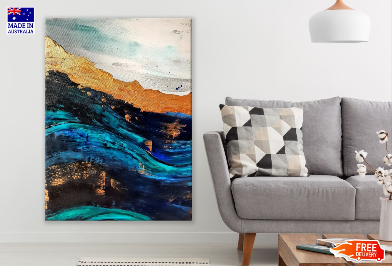 Colorful Abstract Painting Design Print 100% Australian Made