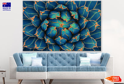 Blue Flower Macro Photograph Print 100% Australian Made