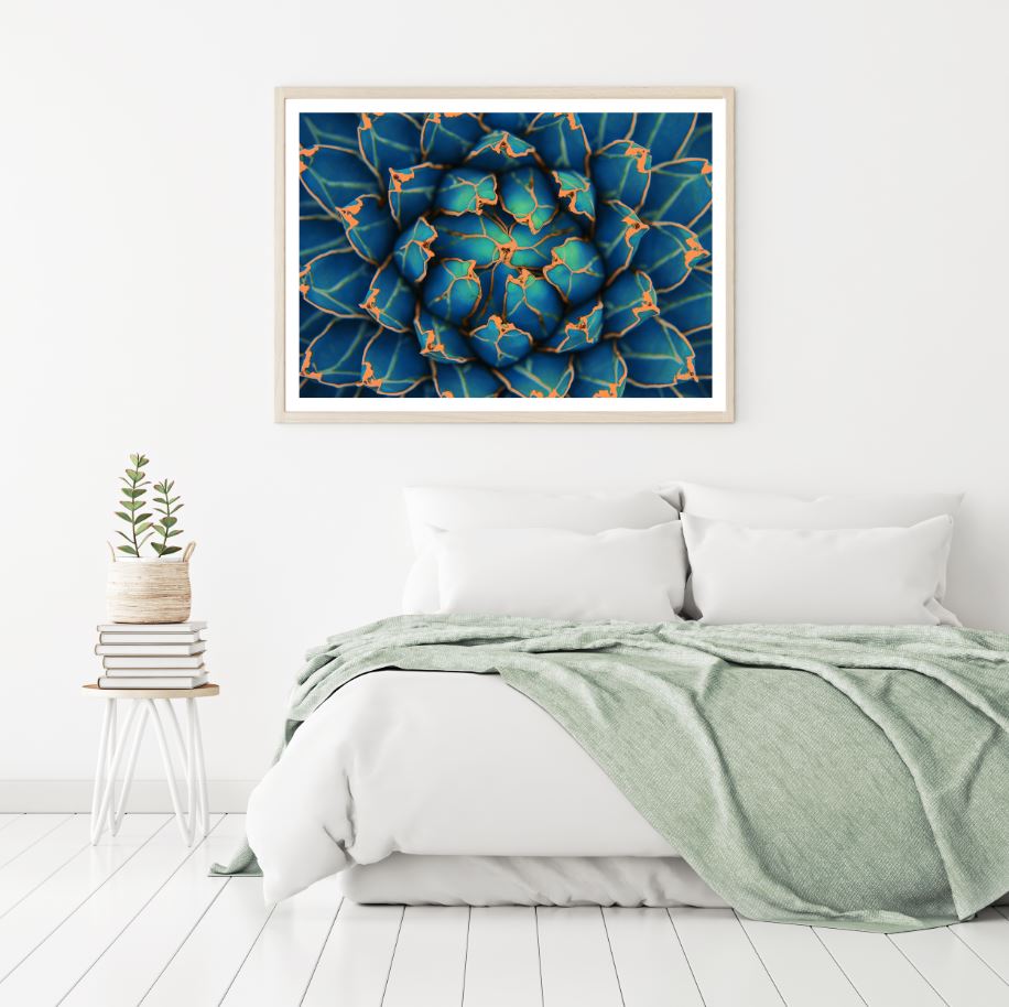 Green Flower Macro Photograph Home Decor Premium Quality Poster Print Choose Your Sizes