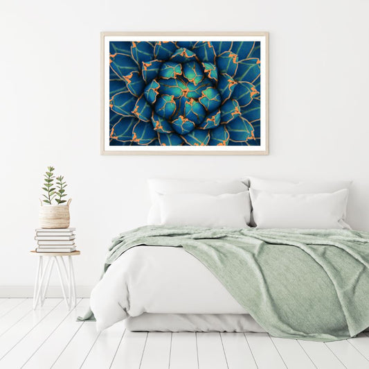Green Flower Macro Photograph Home Decor Premium Quality Poster Print Choose Your Sizes
