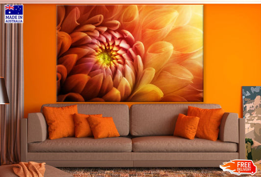 Orange Flower Macro Photograph Print 100% Australian Made