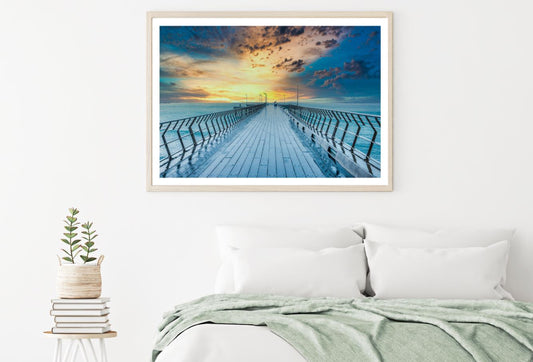 Bridge Over Sea Scenery View Home Decor Premium Quality Poster Print Choose Your Sizes