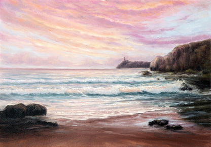 Sea Scenery Oil Painting Home Decor Premium Quality Poster Print Choose Your Sizes
