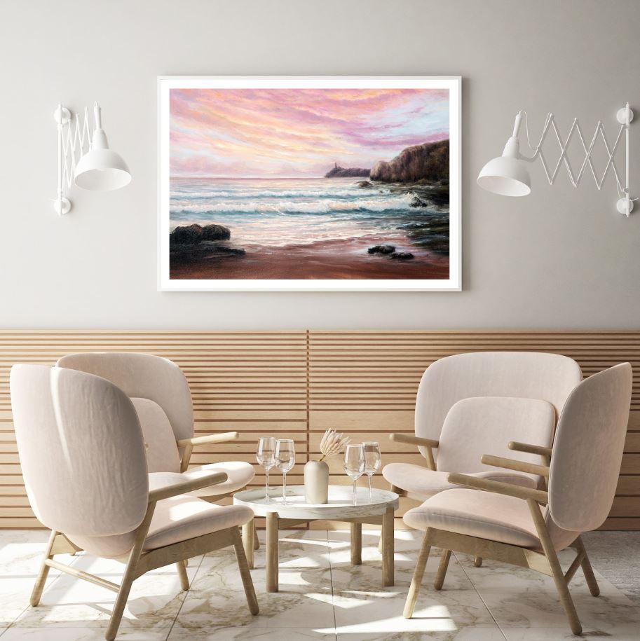 Sea Scenery Oil Painting Home Decor Premium Quality Poster Print Choose Your Sizes