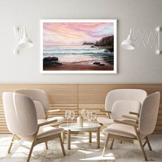 Sea Scenery Oil Painting Home Decor Premium Quality Poster Print Choose Your Sizes