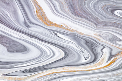 Grey & Gold Abstract Granite Art Print 100% Australian Made