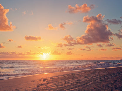 Sea Sunset Scenery Photograph Print 100% Australian Made