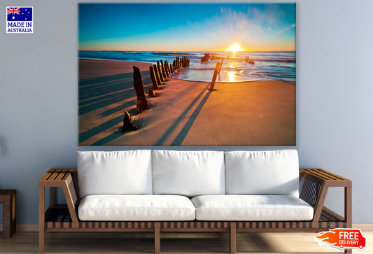 Sea Sunset Scenery Photograph Print 100% Australian Made