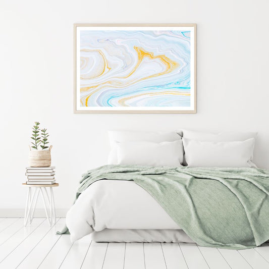 Colorful Golden Abstract Design Home Decor Premium Quality Poster Print Choose Your Sizes