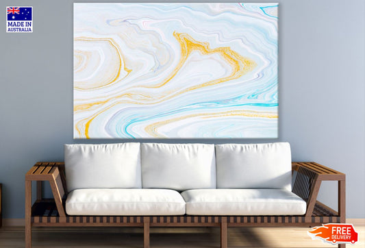 Colorful Golden Abstract Design Print 100% Australian Made
