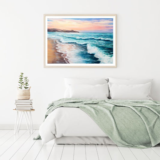 Sea Scenery Oil Painting Home Decor Premium Quality Poster Print Choose Your Sizes