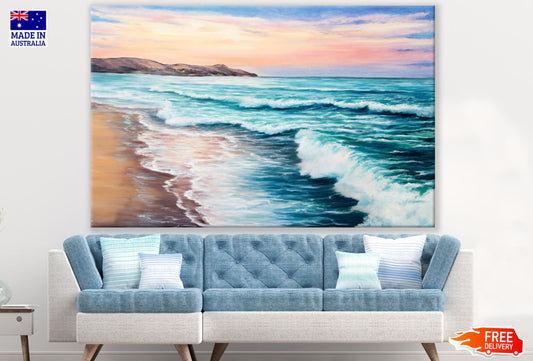 Sea Scenery Oil Painting Print 100% Australian Made