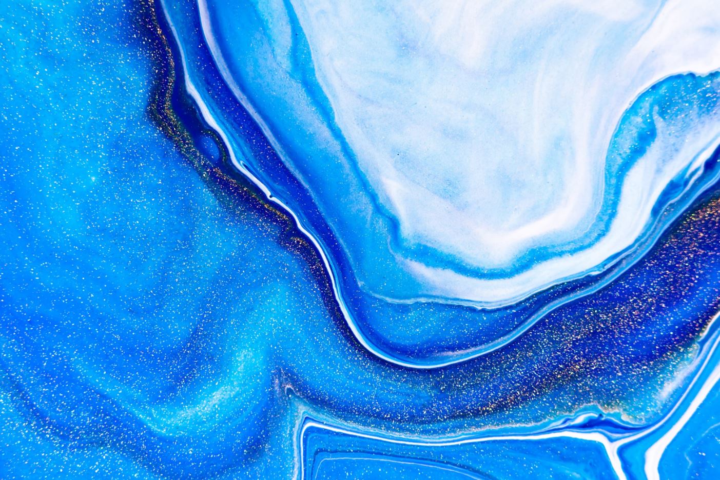 Blue White & Gold Dust Abstract Home Decor Premium Quality Poster Print Choose Your Sizes