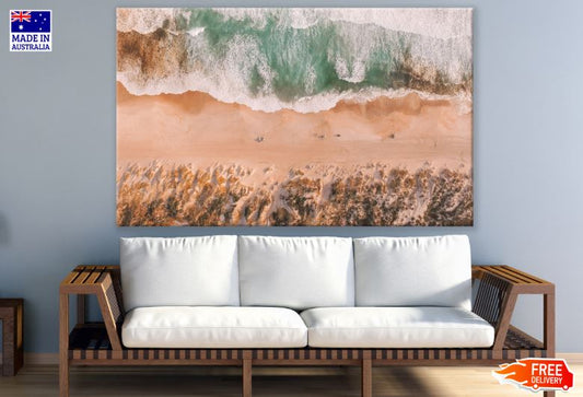 Sea Beach Aerial View Photograph Print 100% Australian Made