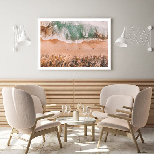 Sea Aerial View Photograph Home Decor Premium Quality Poster Print Choose Your Sizes