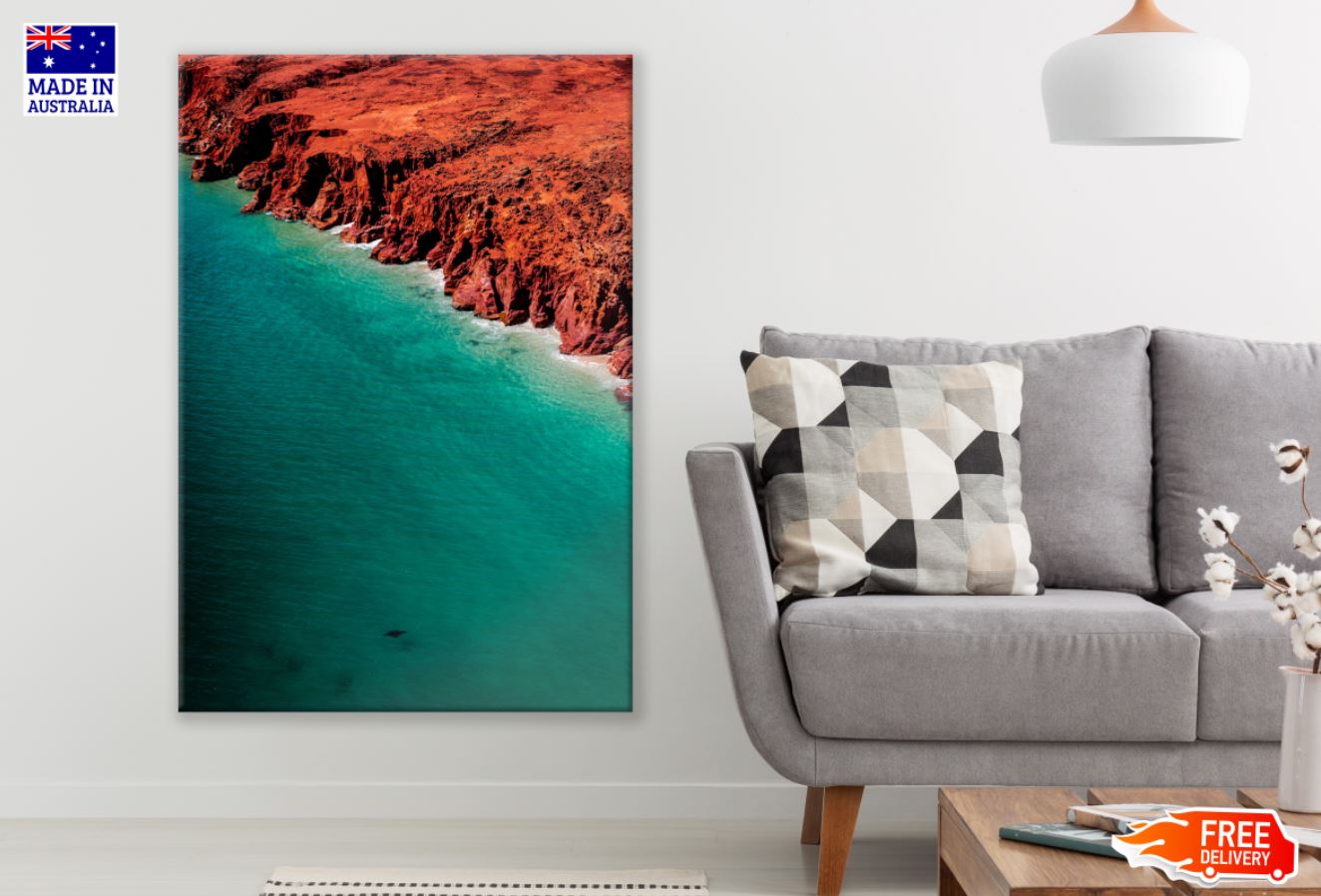 Sea & Cliff Scenery Photograph Print 100% Australian Made