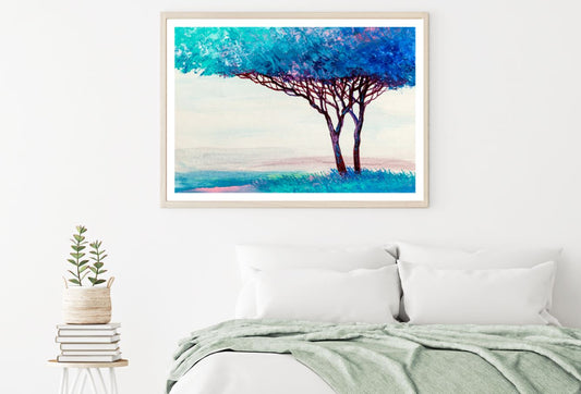 Colorful Tree Watercolor Painting Home Decor Premium Quality Poster Print Choose Your Sizes