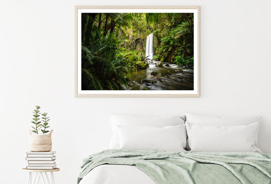 Forest Waterfall Scenery View Home Decor Premium Quality Poster Print Choose Your Sizes