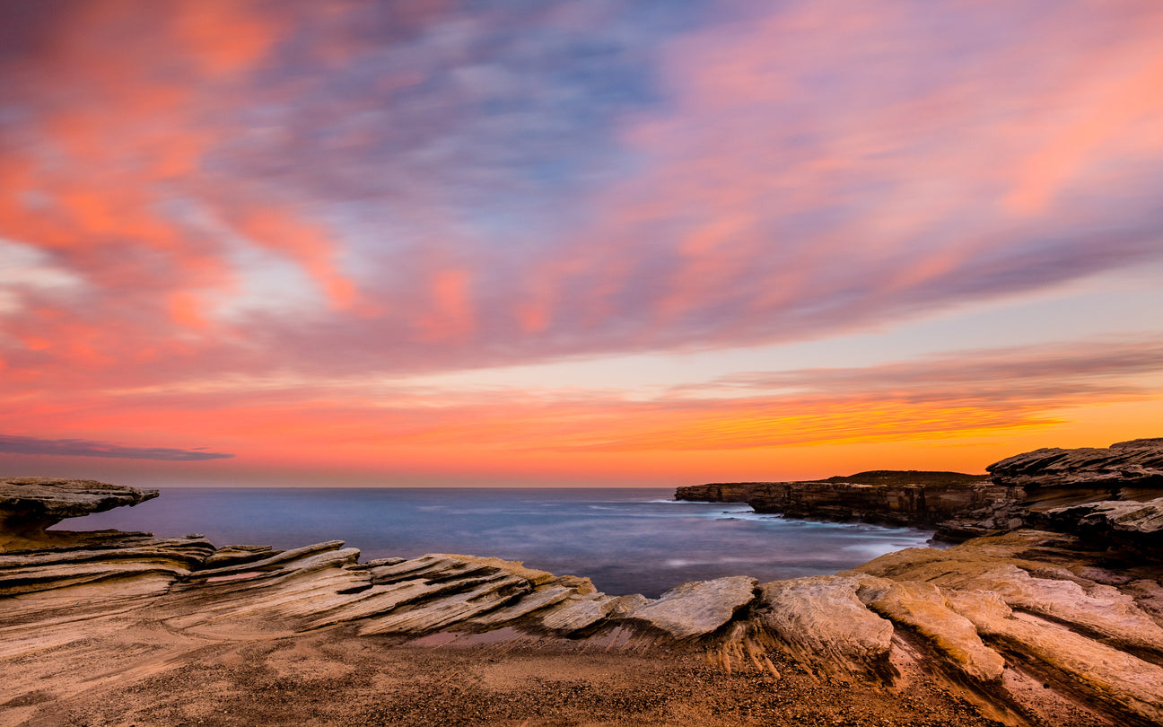 Sea Sunset Scenery Photograph Print 100% Australian Made