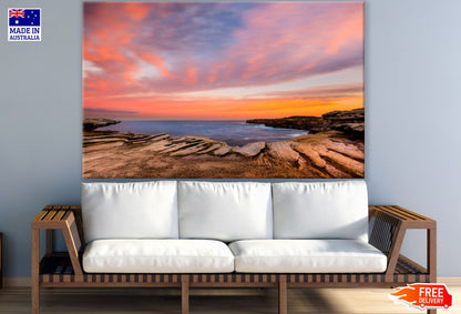 Sea Sunset Scenery Photograph Print 100% Australian Made