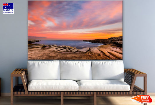 Sea Sunset Scenery Photograph Print 100% Australian Made