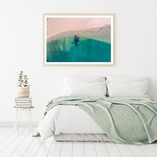 Sea Shore Aerial View Photograph Home Decor Premium Quality Poster Print Choose Your Sizes